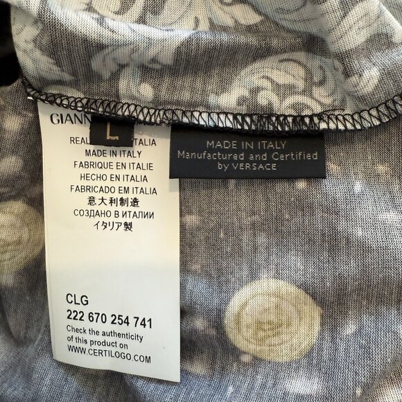 Versace Medusa Head with Chains Rare Limited Edition Large Tshirt. One of a Kind - Picture 3 of 16